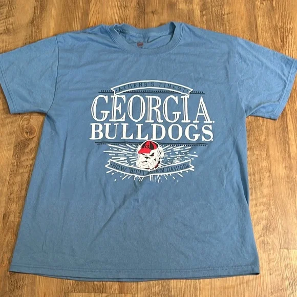 UGA University of Georgia Blue T-Shirt Size Medium 3/$20 - Picture 2 of 4